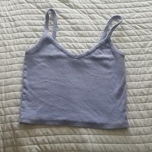 Light Purple Crop Tank Top